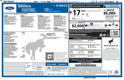 2023 Ford Bronco Wildtrak | Adaptive Cruise | 360 Cam | Towing Capability |