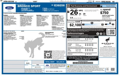 2024 Ford Bronco Sport Big Bend 4WD | BLIS | CarPlay / Android Auto