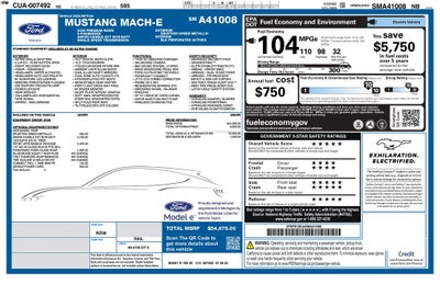 2025 Ford Mustang Mach-E Premium AWD | Glass Roof | 360 Cam | Sport Appear Pkg