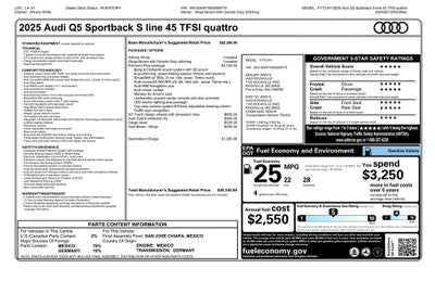 2025 Audi Q5 Sportback 45 S line Premium Plus quattro