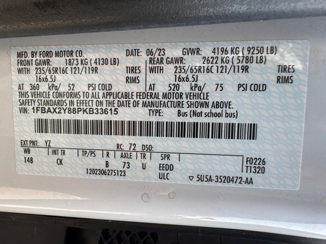 2023 Ford Transit-350 XLT | 12 Passenger | Low Roof
