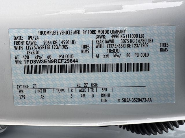 2024 Ford F-350SD XL 179 WB | Crew Cab | Chassis | 7.3L V8