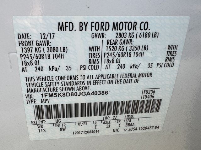 2018 Ford Explorer XLT