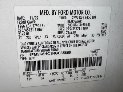 2022 Ford Explorer Platinum | Pano Sunroof | Tow Pkg | 3.0 V6 EcoBoost