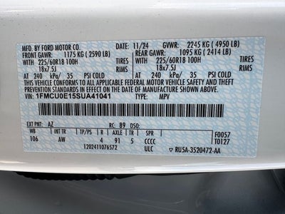 2025 Ford Escape Plug-In Hybrid Base