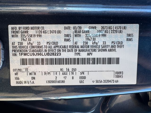 2020 Ford Escape Titanium