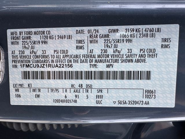 2024 Ford Escape Hybrid Platinum