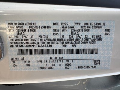 2026 Ford Escape ST-Line | Pano Sunroof | Tech Pkg | Remote Start