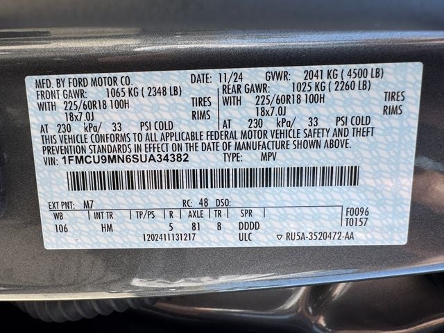 2025 Ford Escape ST-Line | Tech Pkg. | Cold Weather Pkg. | AWD