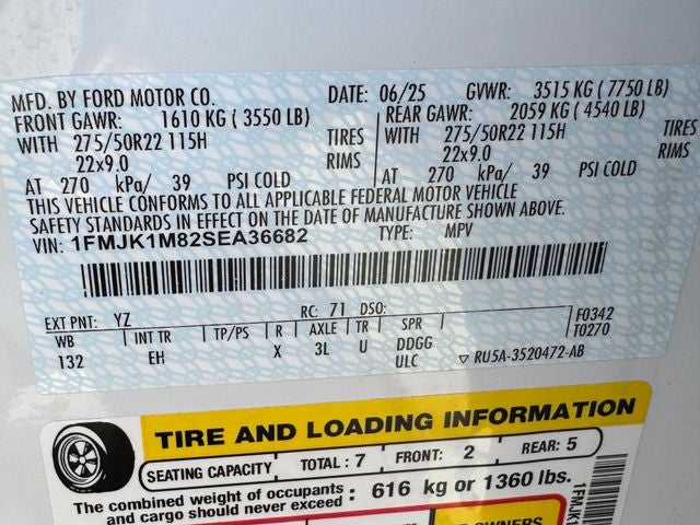 2025 Ford Expedition Max Platinum | Drivers Pkg | Pano Sunroof | Blue Cruise