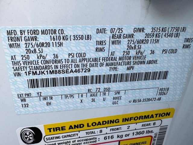 2025 Ford Expedition Max Platinum | 2nd Row Bench | Clean One Owner