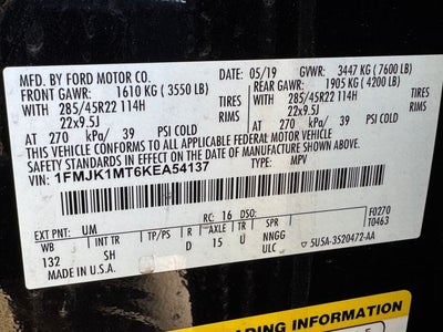 2019 Ford Expedition Max Platinum | 360 Camera | B&O Sound System | CarPlay