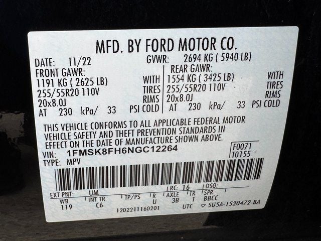 2022 Ford Explorer Limited Tech Pkg. | Pano Roof | Class IV Tow Pkg. | 4WD