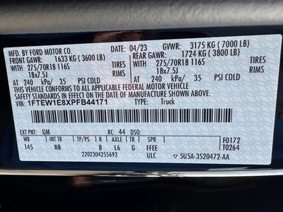 2023 Ford F-150 Tremor | Pano Roof | 360 Camera | Power Tailgate