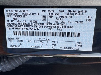 2020 Ford F-150 XL | Sport Pkg | STX Pkg | Clean One Owner Carfax