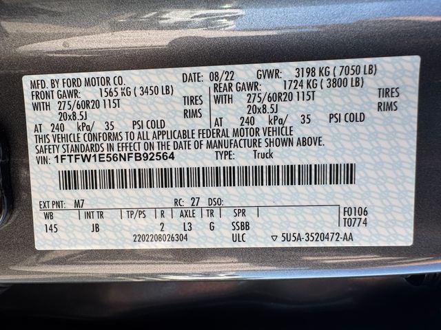 2022 Ford F-150 XL