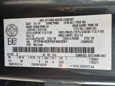 2019 Ford F-150 XLT Sport Appearance Pkg. | CarPlay | 5.0L V8 | 4x4