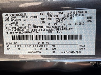2024 Ford F-150 Lariat Hybrid | Black Pkg | Pano Roof