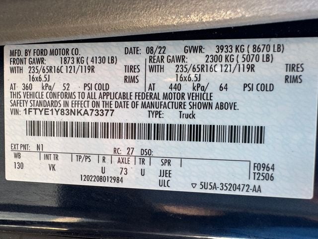 2022 Ford Transit-150 Base