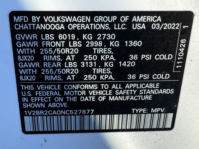 2022 Volkswagen Atlas SEL