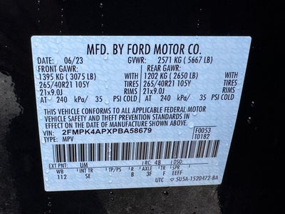 2023 Ford Edge ST | Performance Pkg | Pano Roof | Interior Appearanc