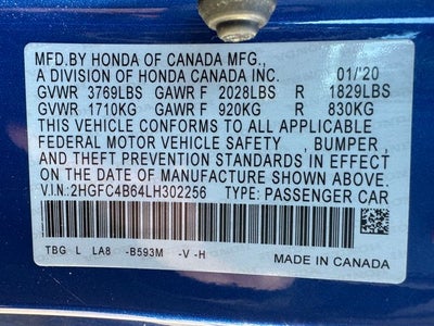 2020 Honda Civic LX