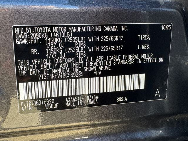 2025 Toyota RAV4 LE