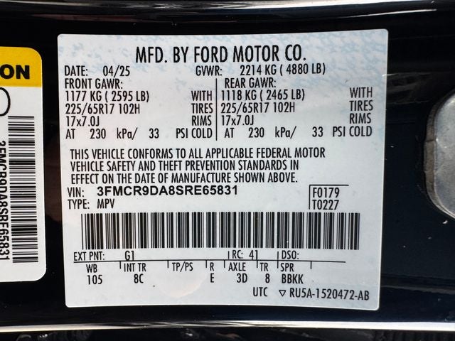2025 Ford Bronco Sport Badlands | Clean 1-Owner | Remote Start | 4WD