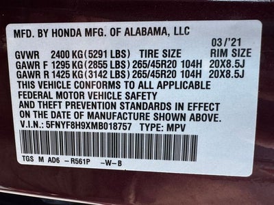 2021 Honda Passport Touring | Moonroof | Heated Seats