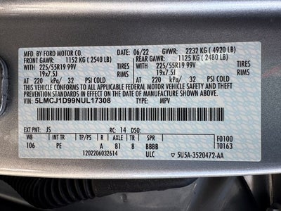 2022 Lincoln Corsair Standard | Premium Pkg. | Pano Roof | Nav | AWD