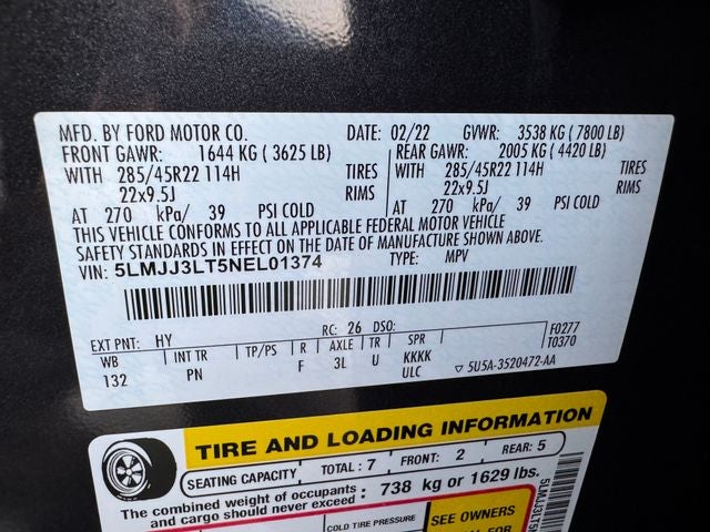 2022 Lincoln Navigator L Reserve | 2nd Row Captains | Luxury Pkg