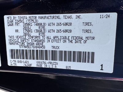2025 Toyota Tundra Platinum | One Owner
