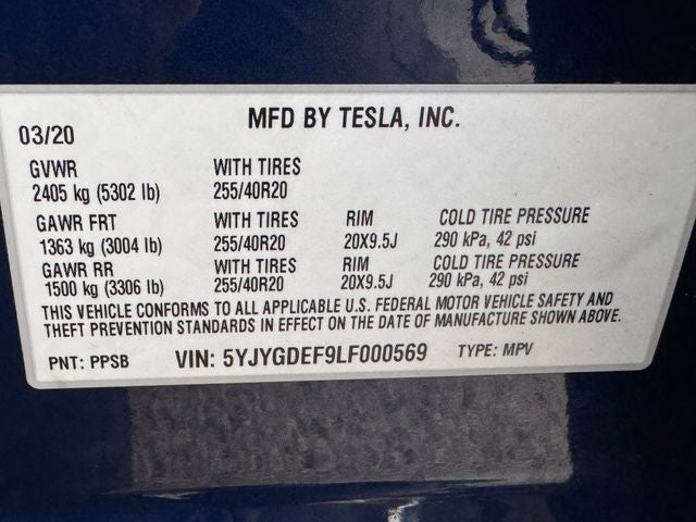 2020 Tesla Model Y Performance