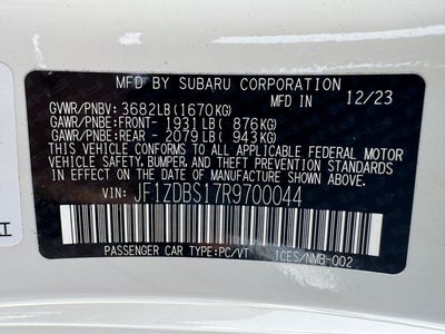 2024 Subaru BRZ tS