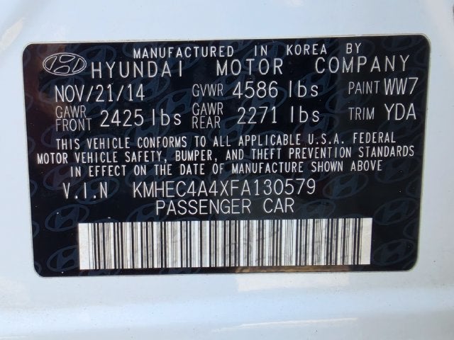 2015 Hyundai Sonata Hybrid Limited | Navigation | Pano Roof | Rear Camera