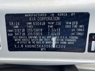 2025 Kia Carnival Hybrid SX