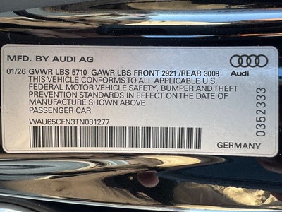 2026 Audi A6 | Quattro | Black Optic Pkg |