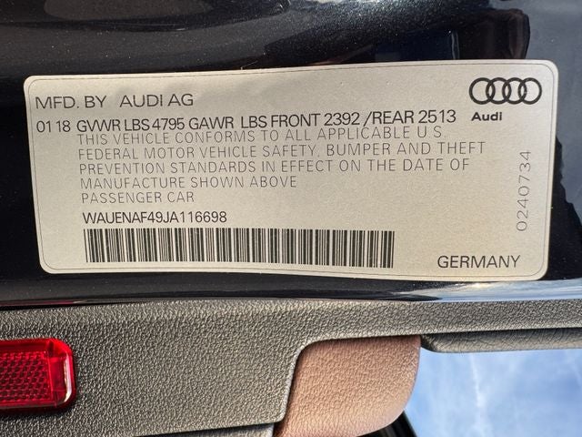 2018 Audi A4 2.0T Premium Plus quattro