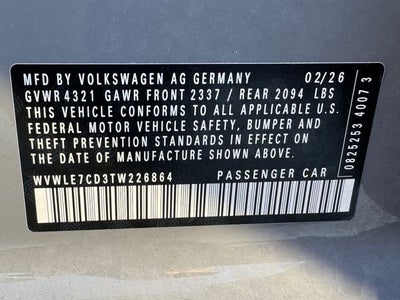 2026 Volkswagen Golf GTI 2.0T S | Adaptive Cruise | Nav | 7-Speed DSG