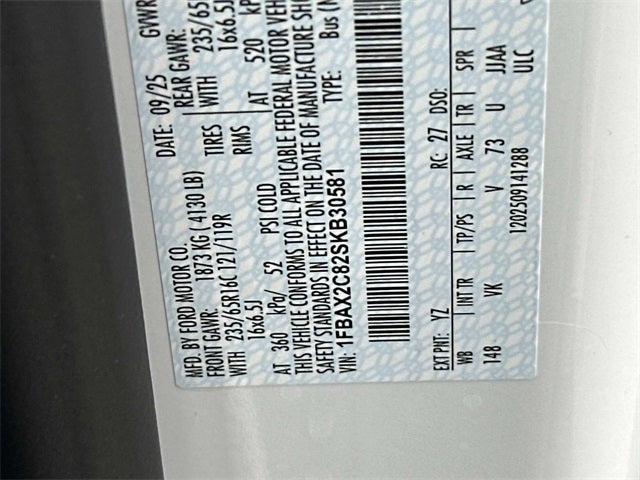 2025 Ford Transit-350 XL