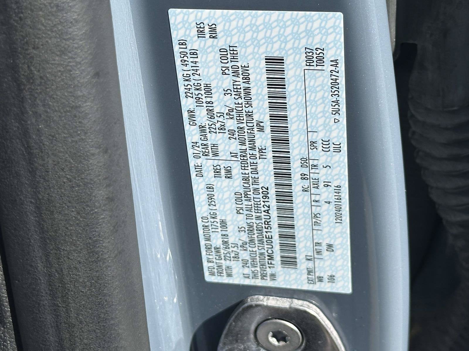 2024 Ford Escape Plug-In Hybrid Base
