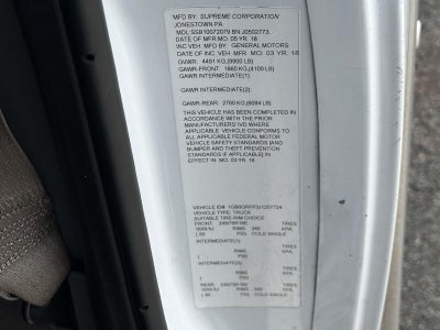 2018 Chevrolet Express 3500 Work Van Cutaway