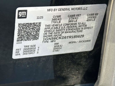 2026 Chevrolet Suburban LT
