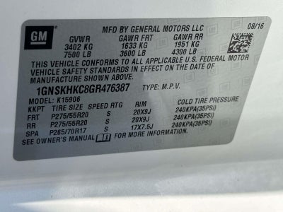 2016 Chevrolet Suburban LT