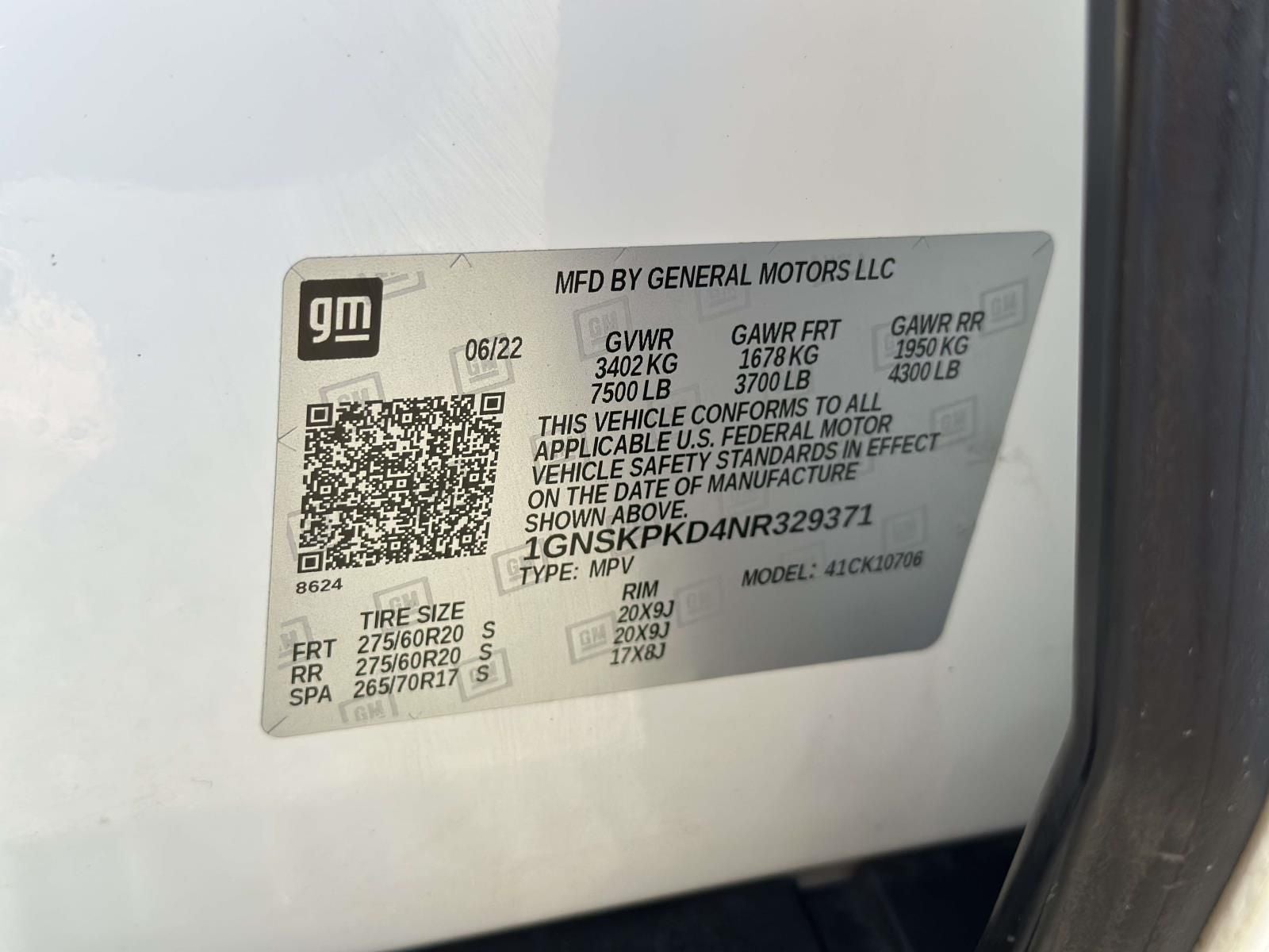 2022 Chevrolet Tahoe Z71