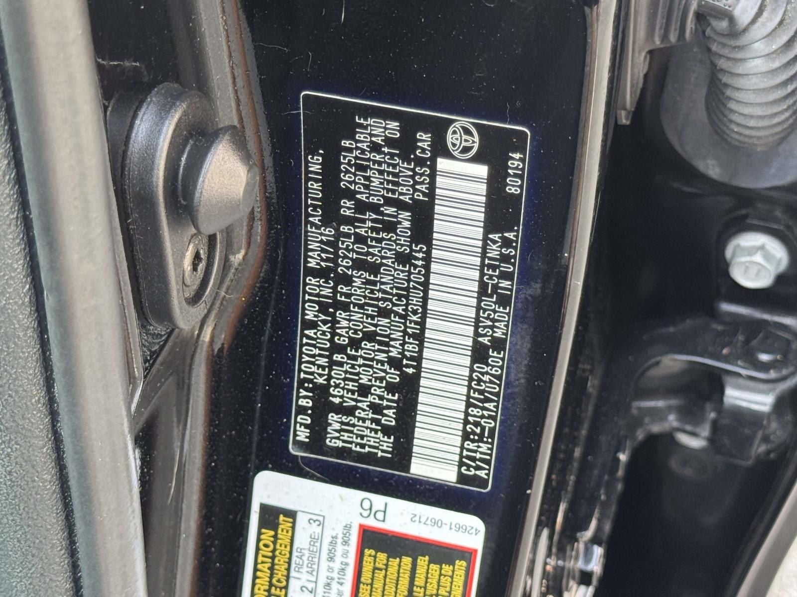 2017 Toyota Camry LE