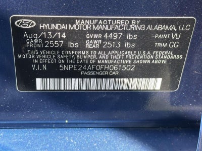 2015 Hyundai Sonata SE