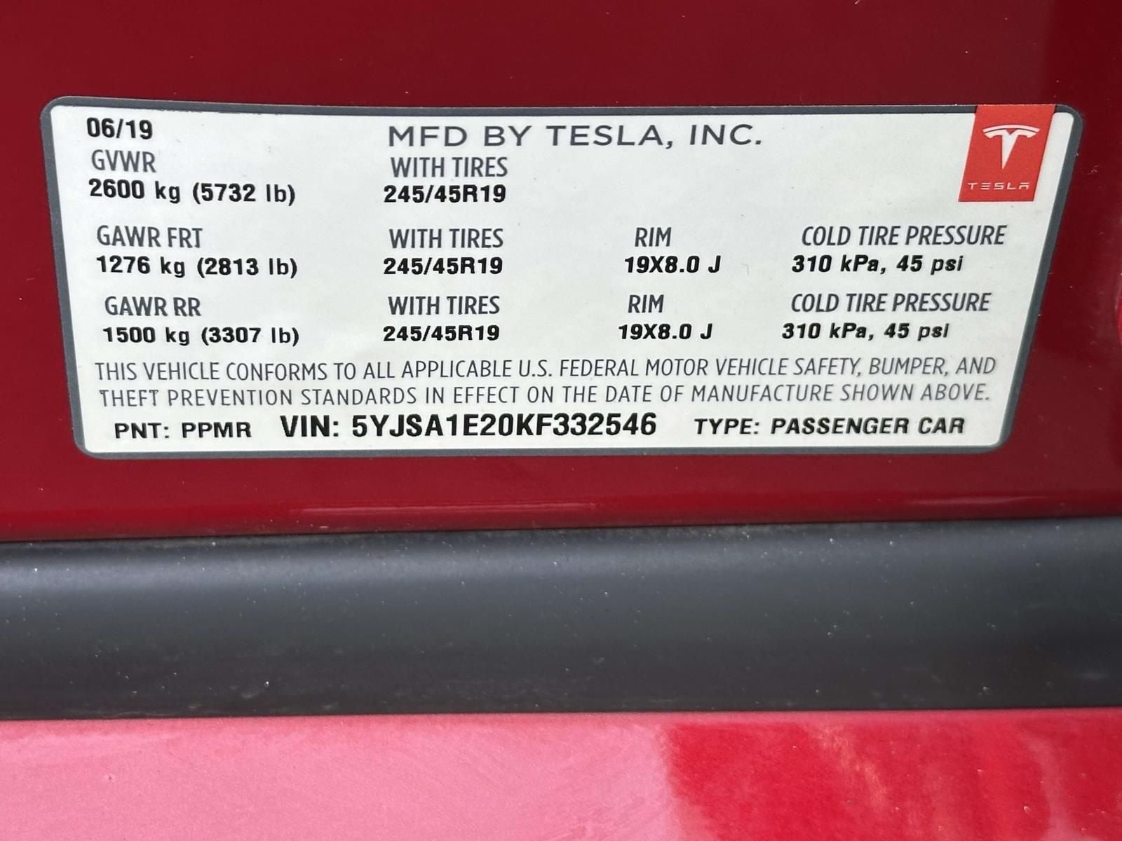 2019 Tesla Model S 100D