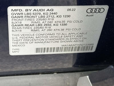 2022 Audi Q5 40 Premium quattro