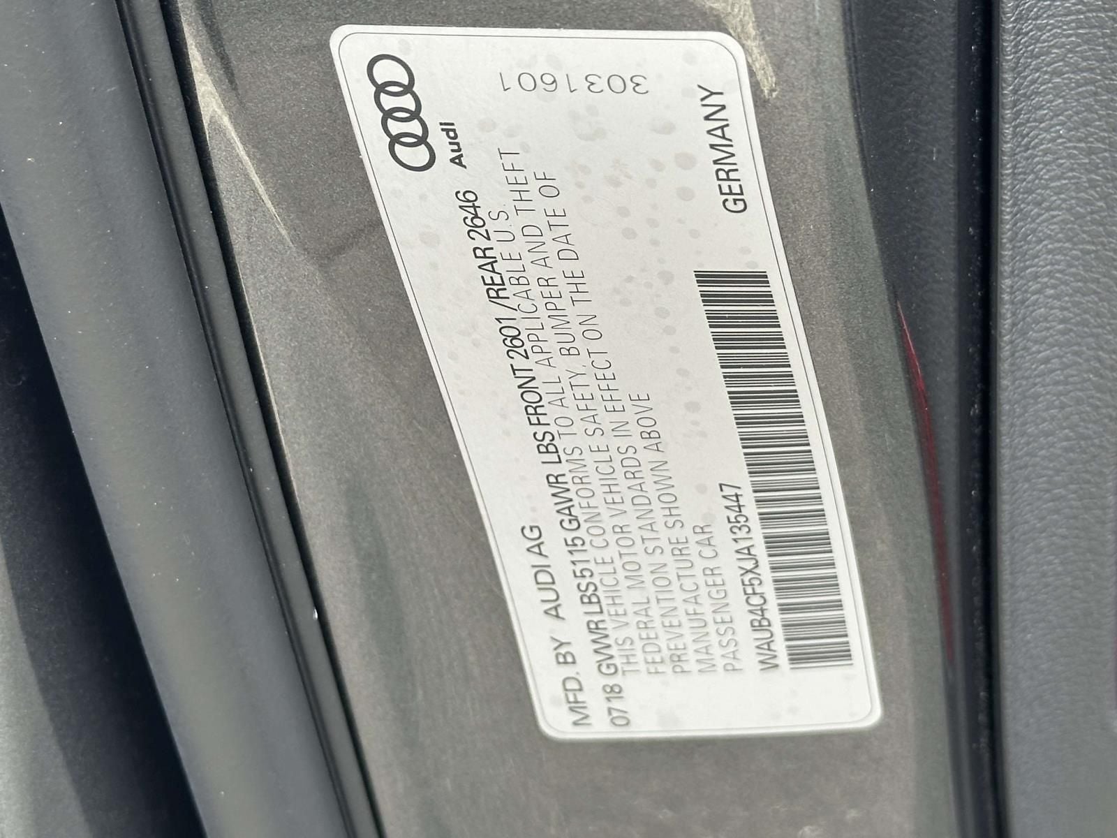 2018 Audi S5 Sportback 3.0T Premium Plus quattro